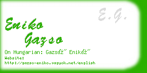 eniko gazso business card